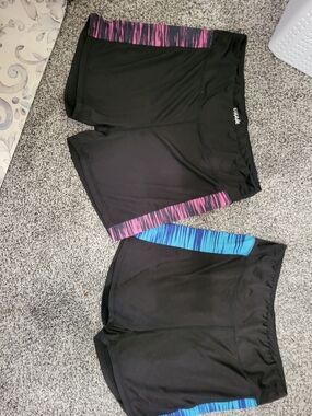 Set Of 2 Womens 3.5 Inseam Bike Shorts By Cascade Blue